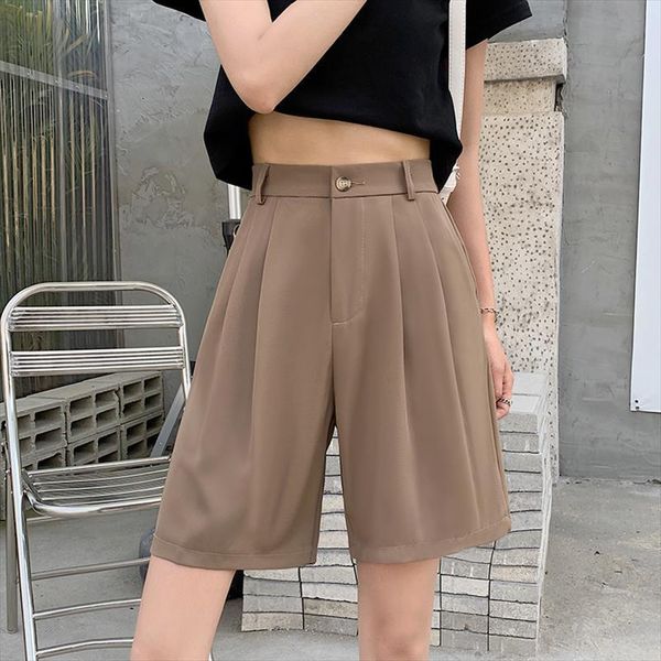 

legible summer basic classic women short wide leg comfy loose casual for, White;black