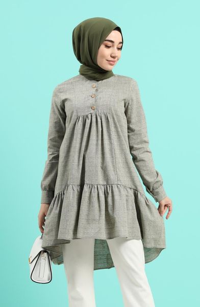 

women's blouses & shirts minahill green tunic 8250-06, White