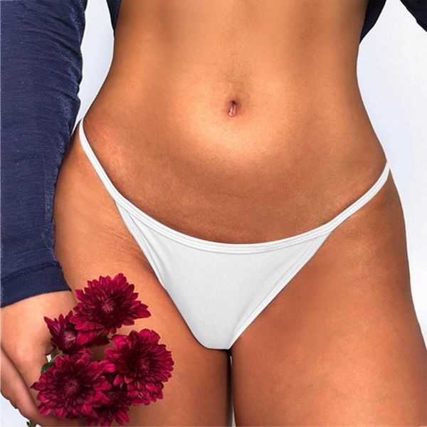 

women's panties low waist underwear lingerie girl briefs temptation solid color underpants skin-friendly g-string thong, Black;pink