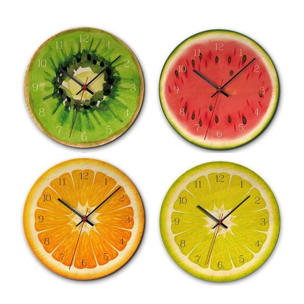 

wall clocks fruit decorative clock wooden creative home decoration strong corrosivity fine grain high grade art timepieces