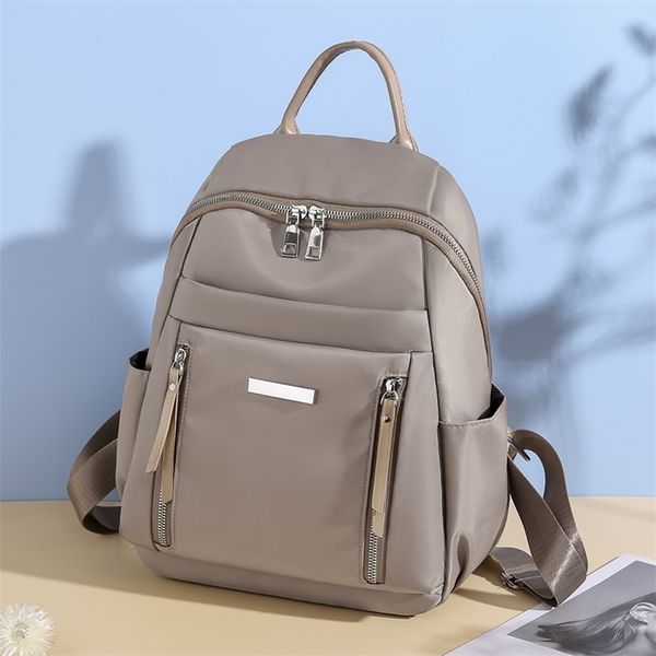 

fashion women backpack for teenage girl mochila feminina ladies backpacks nylon waterproof casual bagpack female bag 211025