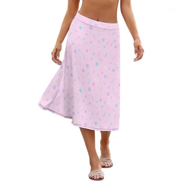 

harajuku skirt sale party skirts woman pattern spandex casual midi, Black