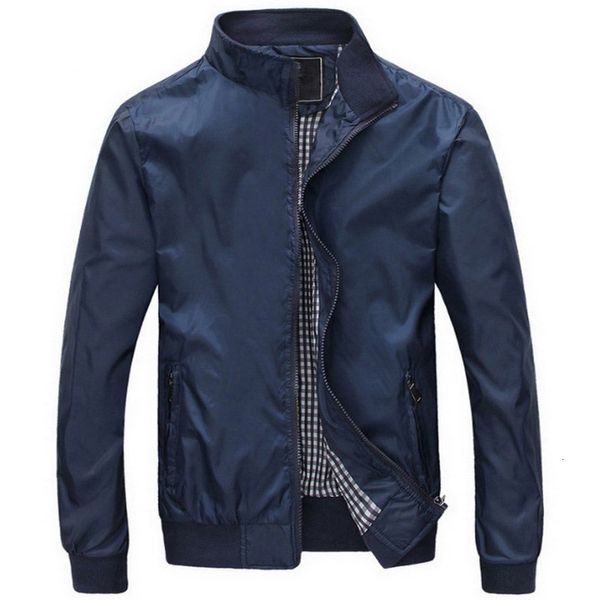 

2021 mens brand clothing new men's jackets spring autumn casual coats solid color outwear male bomber jacket plus size 4xl hpn1, Black;brown