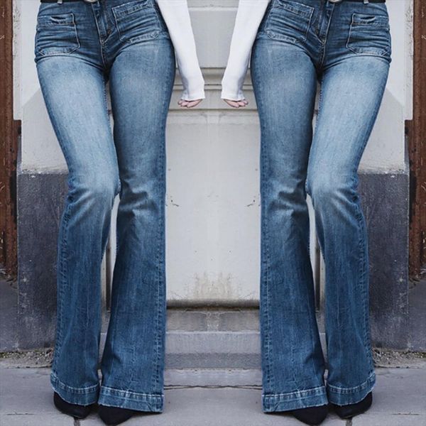 

mom pants boyfriend with women jeans high waist push up autumn elastic ladies denim, Blue