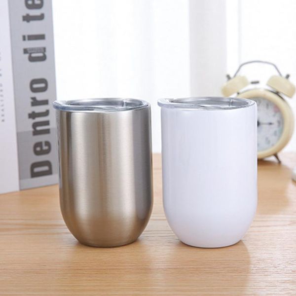 

water bottles diy sublimation wine tumbler 12oz straight beer cups stainless steel double wall vacuum insulated travel mugs for party