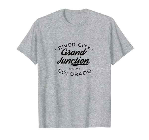 

grand junction co river city retro design t-shirt, White;black