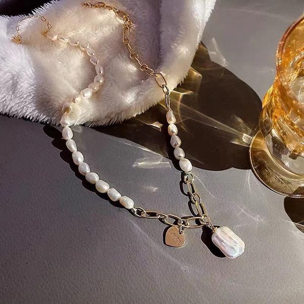 

pendant necklaces pearl necklace for elegant women 2021 trend, Silver