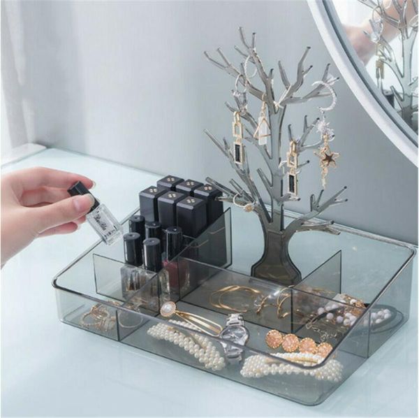 

bathroom storage & organization deskjewelry box rack make up organizer lipstick holdr tree shape tray earrings necklace container