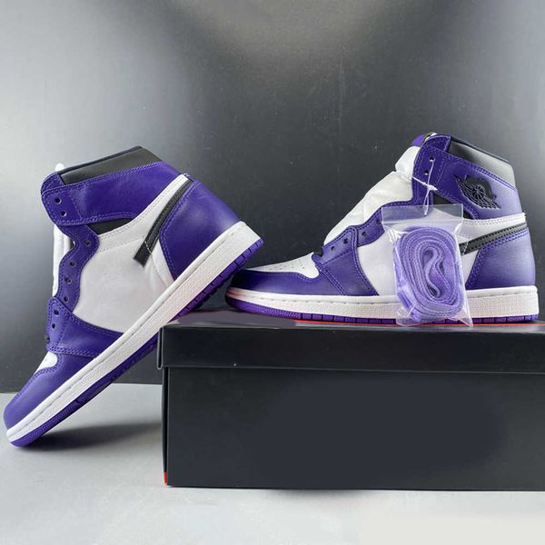 

(boxed) men's jumpman 1 basketball shoes and women's red purple outdoor casual sportsoxji