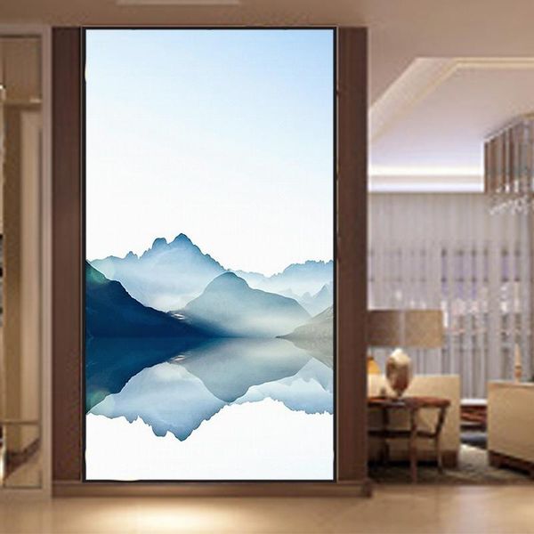 

window stickers custom frosted glass decorative living room balcony bathroom transparent opaque film