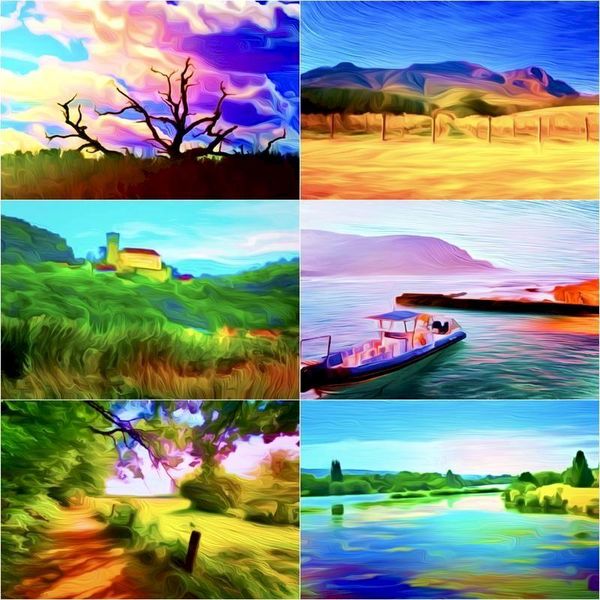 

paintings chenistory diy paint by number abstract landscape handpainted painting art drawing on canvas gift coloring numbers kits home