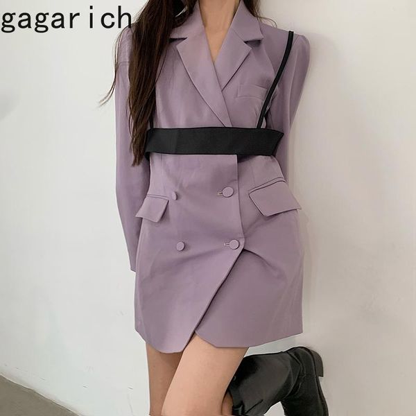 

women's suits & blazers gagarich women blazer 2021 spring autumn korea elegant temperament ladies british style double breasted loose c, White;black
