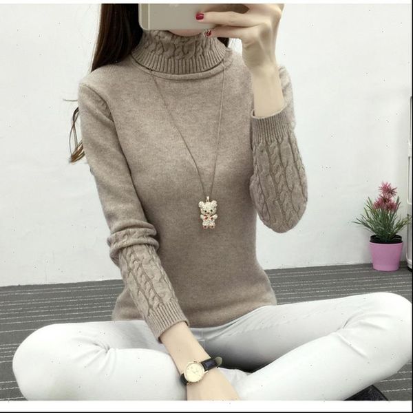 

women turtleneck winter sweater women 2018 long sleeve knitted women sweaters and pullovers female jumper tricot yp0577, White;black