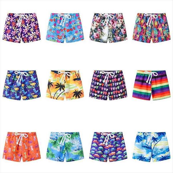 

summer children shorts cotton for boys girls beach print toddler panties kids short sports pants baby, Black