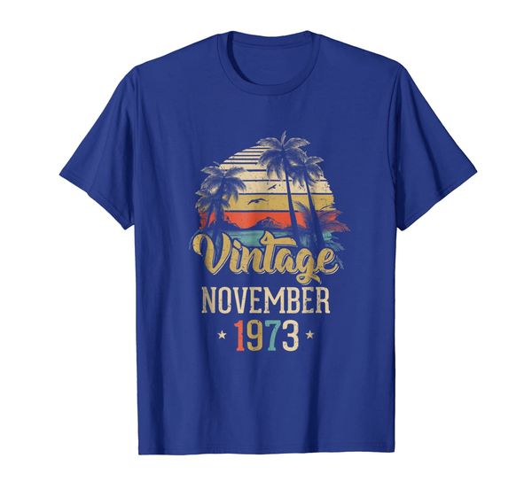 

retro classic vintage november 1973 45th birthday gift shirt, White;black