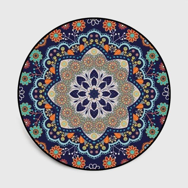 

carpets national wind flowers deep treasure blue round bedroom door room short crystal velvet non-slip floo