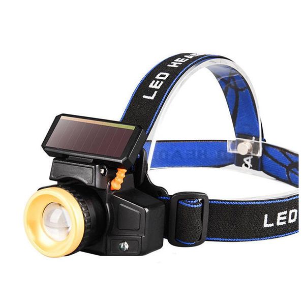 

headlamps waterproof xm-l t6 head torch lightsolar sensor led headlamp usb rechargeable built-in 18650 battery headlight zoom