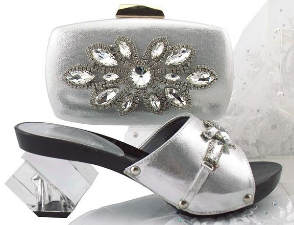 

beautiful peach women pumps with big crystal flower design bag for dress african shoes match handbag set qsl006,heel 7.5cm, Black