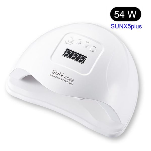 

nail dryers sun x5 plus 54w led dryer lamp 36/12 bead uv ice for drying gel polish 30s quick auto sensor tool