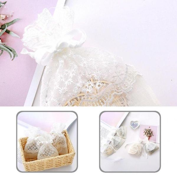 

gift wrap small 20pcs lace jute organza favor bags convenient design delicate for festival