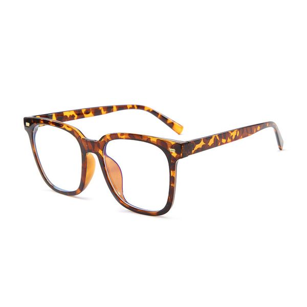 

19229 blue proof large men's and women's ultra light glasses frame trend flat lens fashion sun glass hp0r, White;black