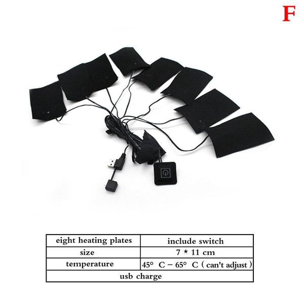 

carpets usb clothes heater pad electric heating sheet warmer for vest jacket