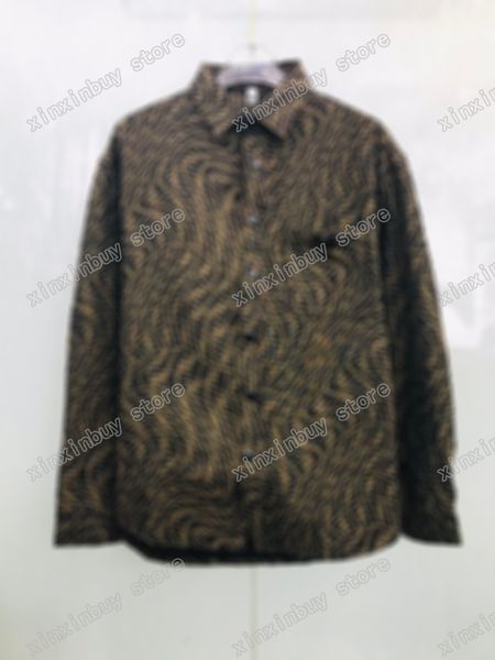 

21ss mens women designers jackets paris twist letter jacquard fabric clothes streetwear coats outerwear long sleeve men clothing brown xinxi, Black;brown