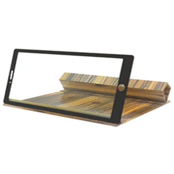 

cell phone mounts & holders 12 inch log folding ultra-clear 3d mobile screen magnifier creative flip holder magnifying glass