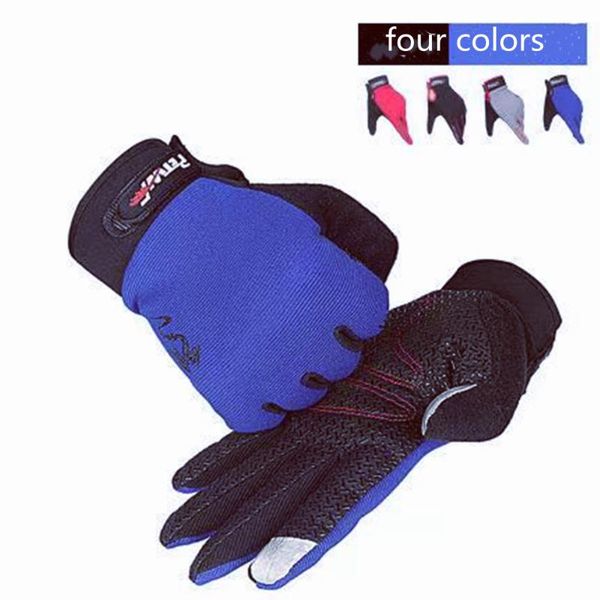 

cycling gloves men's mountain bike riding touch screen sports fitness full finger spring and autumn thin cross-country motorcycle, Black