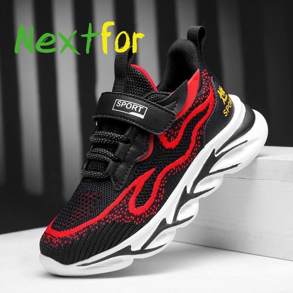 

2021 new boys sneakers kids shoes breathable teenage trainers brand kids girls running shoes children walking jogging sneakers, Black