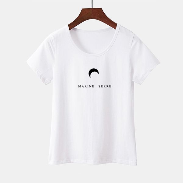 

2021 new harajuku kawaii sailor moon letter t women will see the neck short sleeve of large dimensions schoolgirl graphic shirts 9j46, White