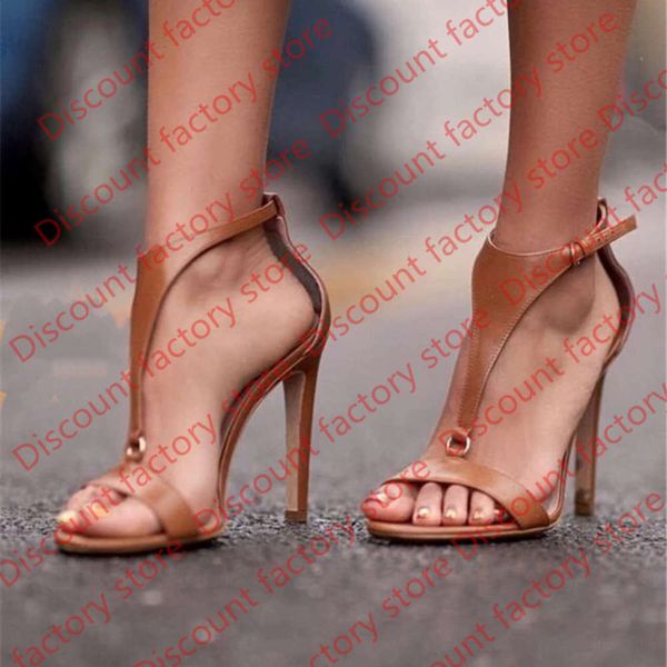 

2020 summer women 11cm high heels leather sandals female fetish gladiator brown heels shoe lady t strap platform pumps, Black