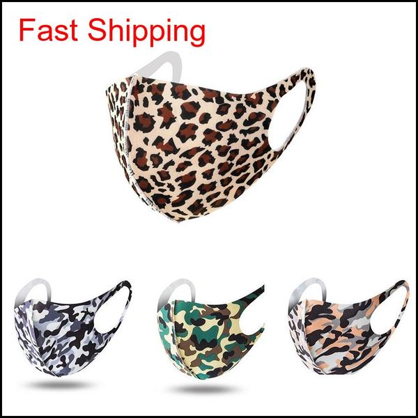 

leopard camouflage face masks anti-dust wind mouth mask washable breathable outdoor cyling bicycle protective mask party masks sjocz 0winj