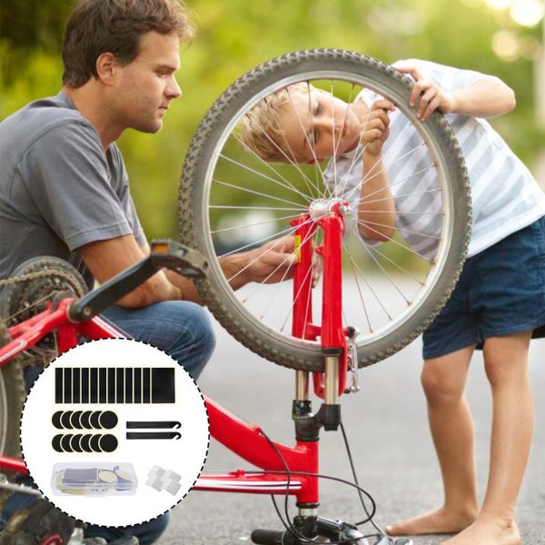 

tools 42pcs high pressure versatile mini bike pump with glueless patch kit for