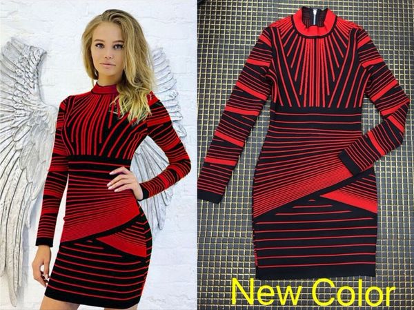 

red long geometric rayon bandage as cocktail party bodycon dressed o6ad, White