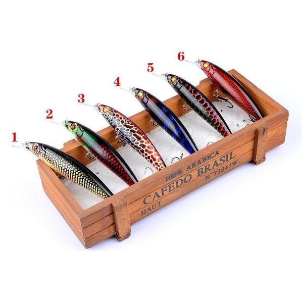 

1pcs fishing lure realistic minnow fishing crankbait lures 11cm/13.4g artificial hard bait swimbait wi jllrum