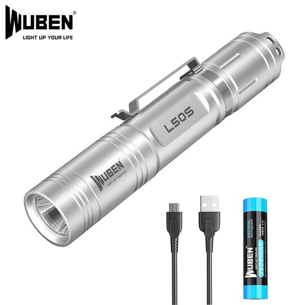

other led lighting wuben l50s tactical 1200 lumen usb rechargeable torch 18650 battery lights ip68 waterproof for hiking