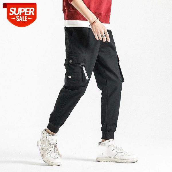 

hip hop streetwear sport 2020 spring autumn harem rock cargo men's black green pants fashions joggers casual skateboard trousers #hn1j