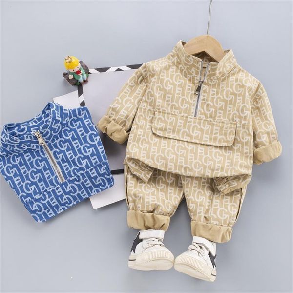 

children clothing for boys sport suit full printe autumn clothes kids outfit toddler boy sets 1 5 years, White