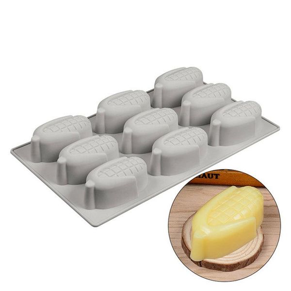 

cake tools 3d corn shaped 9 holes silicone mold handmade soap pudding for festival party decorating chocolates fondant biscuit
