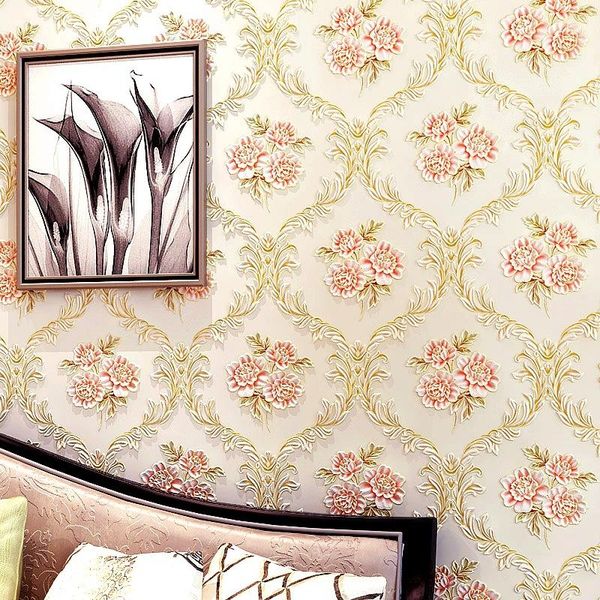 

wallpapers non-woven wallpaper fresh rural style flower for bedroom living room office kitchen wall papers home decor de