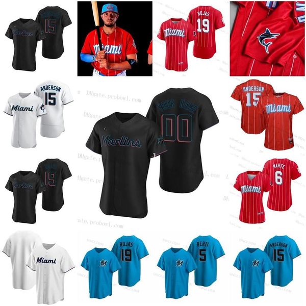 

customize 2021 city connect miguel rojas jersey yimi garcia brian anderson magneuris sierra adam duvall lewis brinson chisholm jr. marlins j, Blue;black