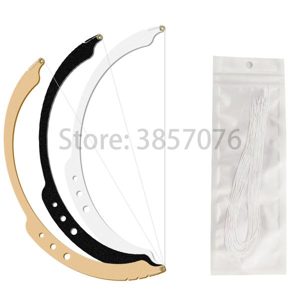 

permanent makeup bow and arrow line ruler for makeup eyebrow microblading measuring tool with 15pcs liners 15pcs dyeing liners