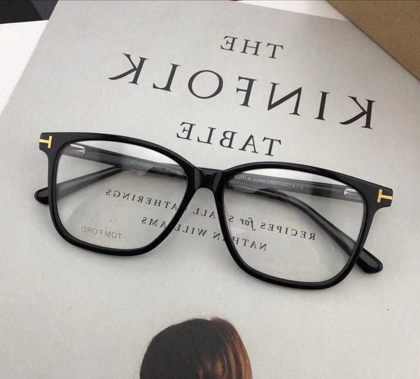 

ford plate eyeglass simple black men's business myopia frame tf5478, White;black