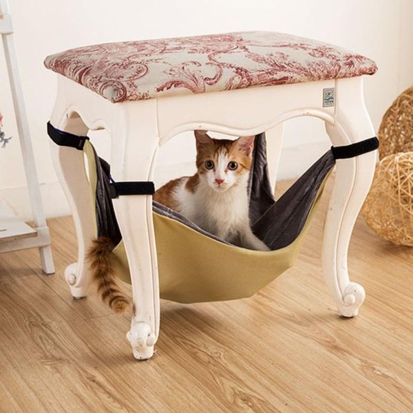 

cat beds & furniture pet hammock warm soft hanging bed cushion puppy mat hamster house cage