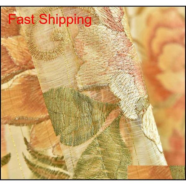 

european embroidered velvet window curtains for living room high-end custom classic villa flat c jllknq dh_garden