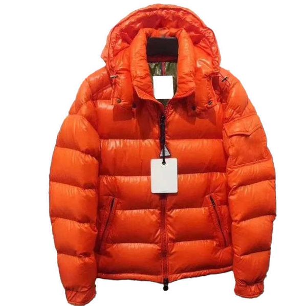 

monclair hao 2022 maya mens down jacket embroiled letter badge womens downs windbreaker 2color, Black