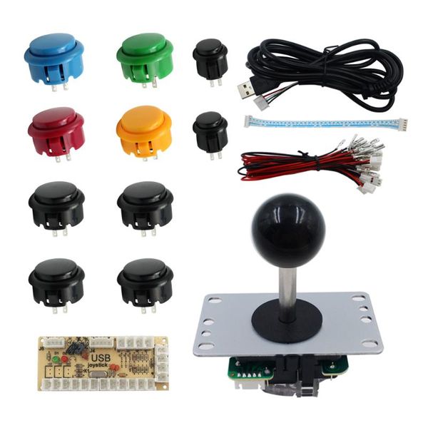 

game controllers & joysticks sjjx joystick pc mame arcade controller button windows retropie raspberry pi diy kit