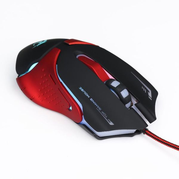 

6d led optical usb wired 3200 dpi pro gaming mouse for lappc game usb 2.0 receiver optical computer mouse fashion dota