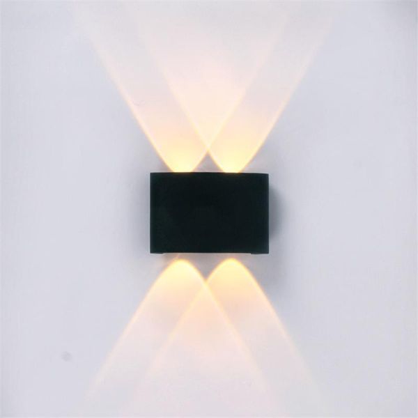 

led wall light 2w 4w 6w 8w outdoor waterproof modern nordic design led wall lamps living room porch garden lamp